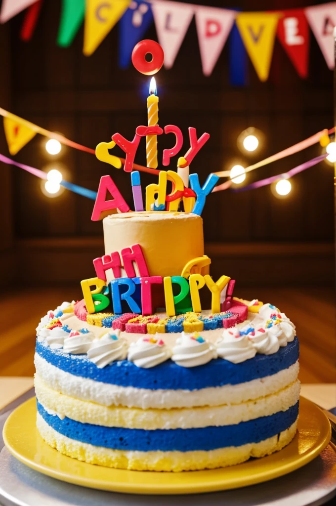 Generate an image celebrating a birthday in Barcelona today, July 20, for a Colombian 