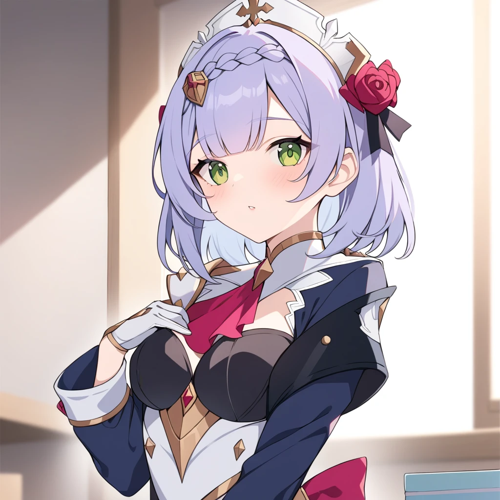 Clear for content,high quality,Noelle(genshin impact),uniform(school)