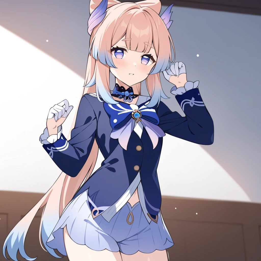 Clear for content,high quality,Kokomi(genshin impact),uniform(school)