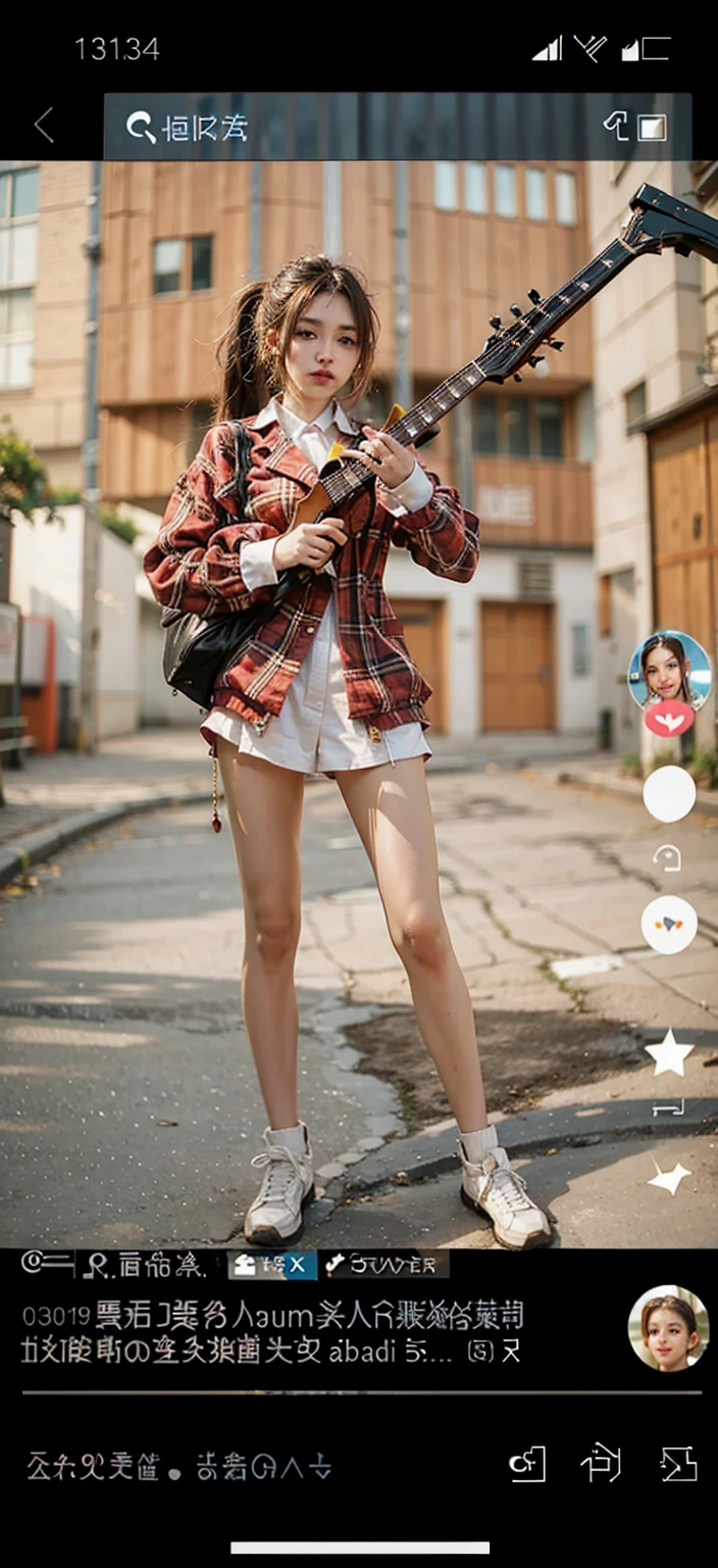 Close-up of age girl posing