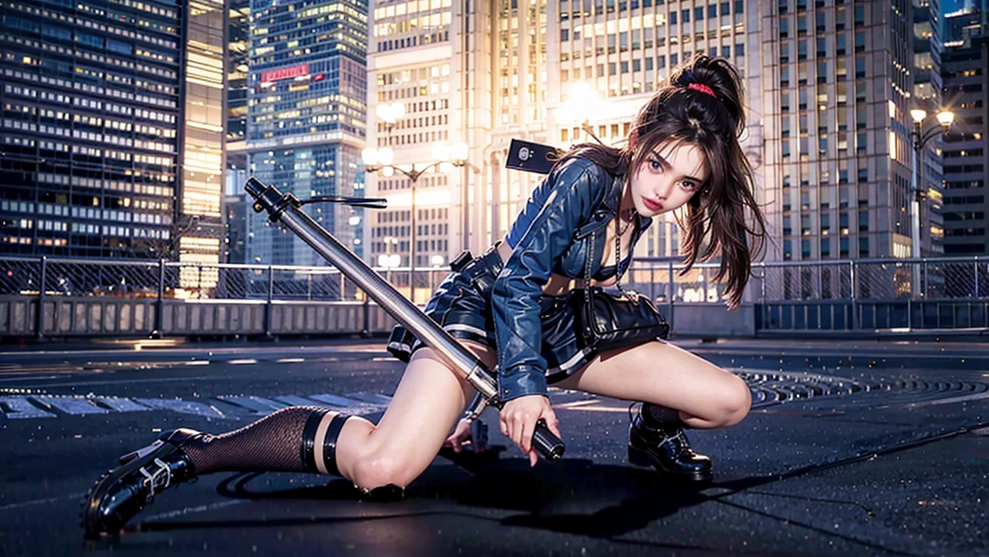 Close-up of teenage girl posing