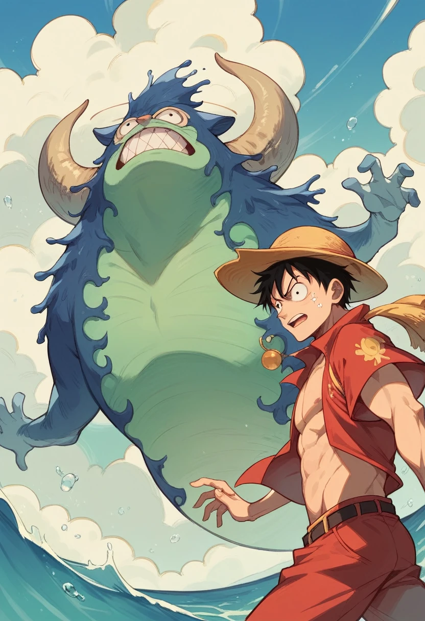 luffy wisdom of the sea on the ship