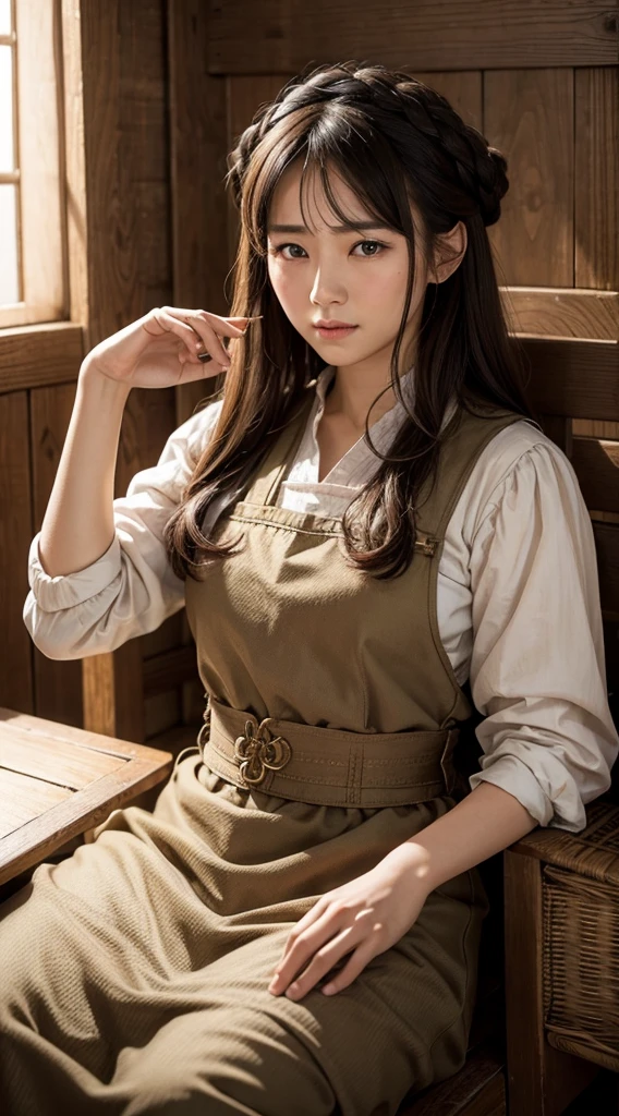 (Too realistic)、ancient peasant woman、Women's agriculture、(Wear light-colored cloth)、gigantism Beauty High image quality high resolution realistic、Blonde、Blonde woman in、A MILF with a perfect body、Middle-aged woman、((big big))、The texture of the skin is fine.、超high resolution、Wear light-colored cloth、realistic、seductive figure、smile、Middle-aged beauty、beautiful expression、green eyes details、long soft hair、smile、The texture is very delicate and fine.、45 ancient peasant women、((In the village square))、Women's agriculture、large cleavage、large open neck、big red lips、(Wear light-colored cloth)、Thin body、small waist、mannequin