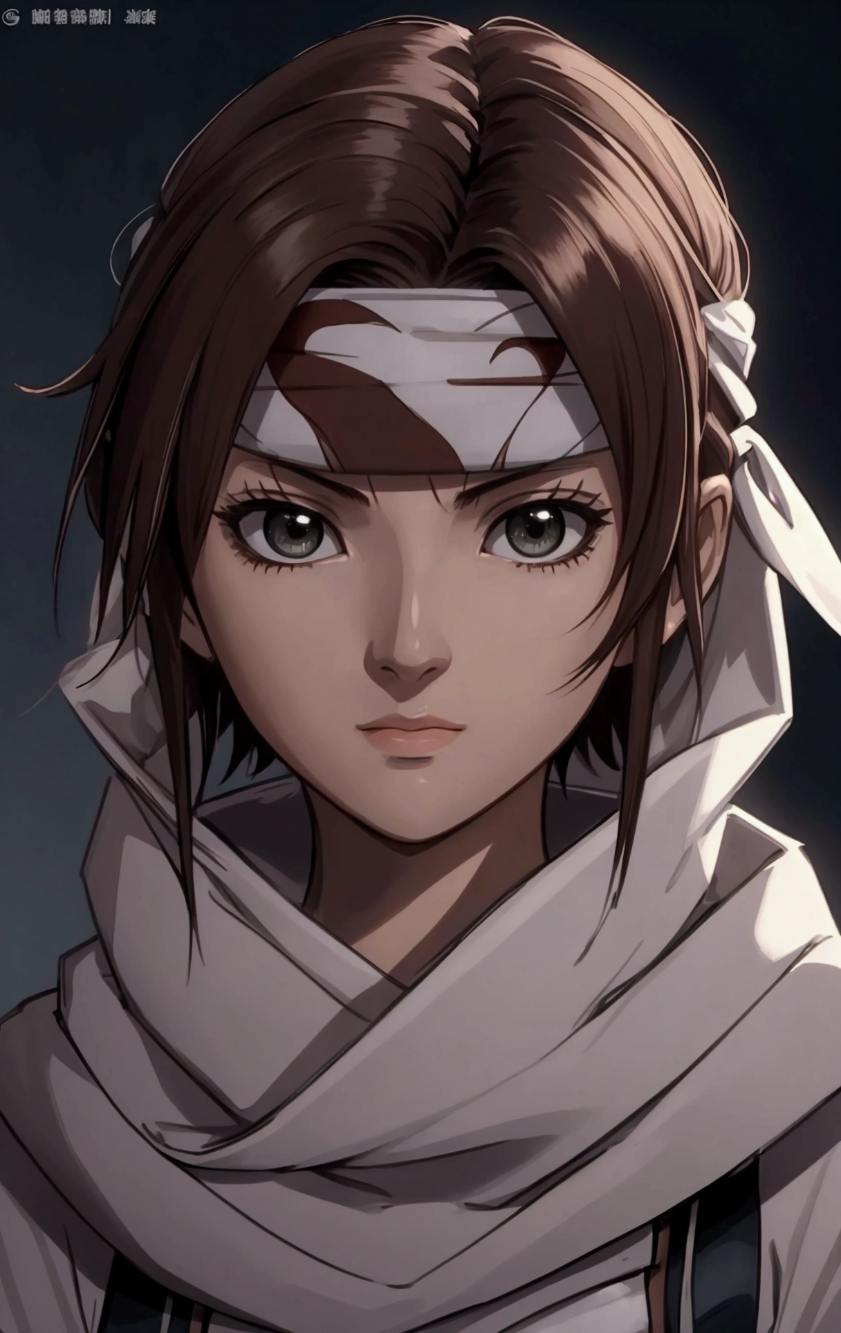 masterpiece), best quality, high resolution Mikoto Misaka Character1girl bob cut medium hair standing alone cowl headband profile image looking at viewer beautiful eyes beautiful face extremely detailed