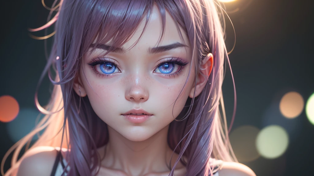 The cover of the magazine features a close-up of a young girl. She is standing on the street, leaning against a wall that is decorated in a graffiti style, reminiscent of the cyberpunk 2077 universe. The highest level of detail is given to her face and eyes, creating a true masterpiece.