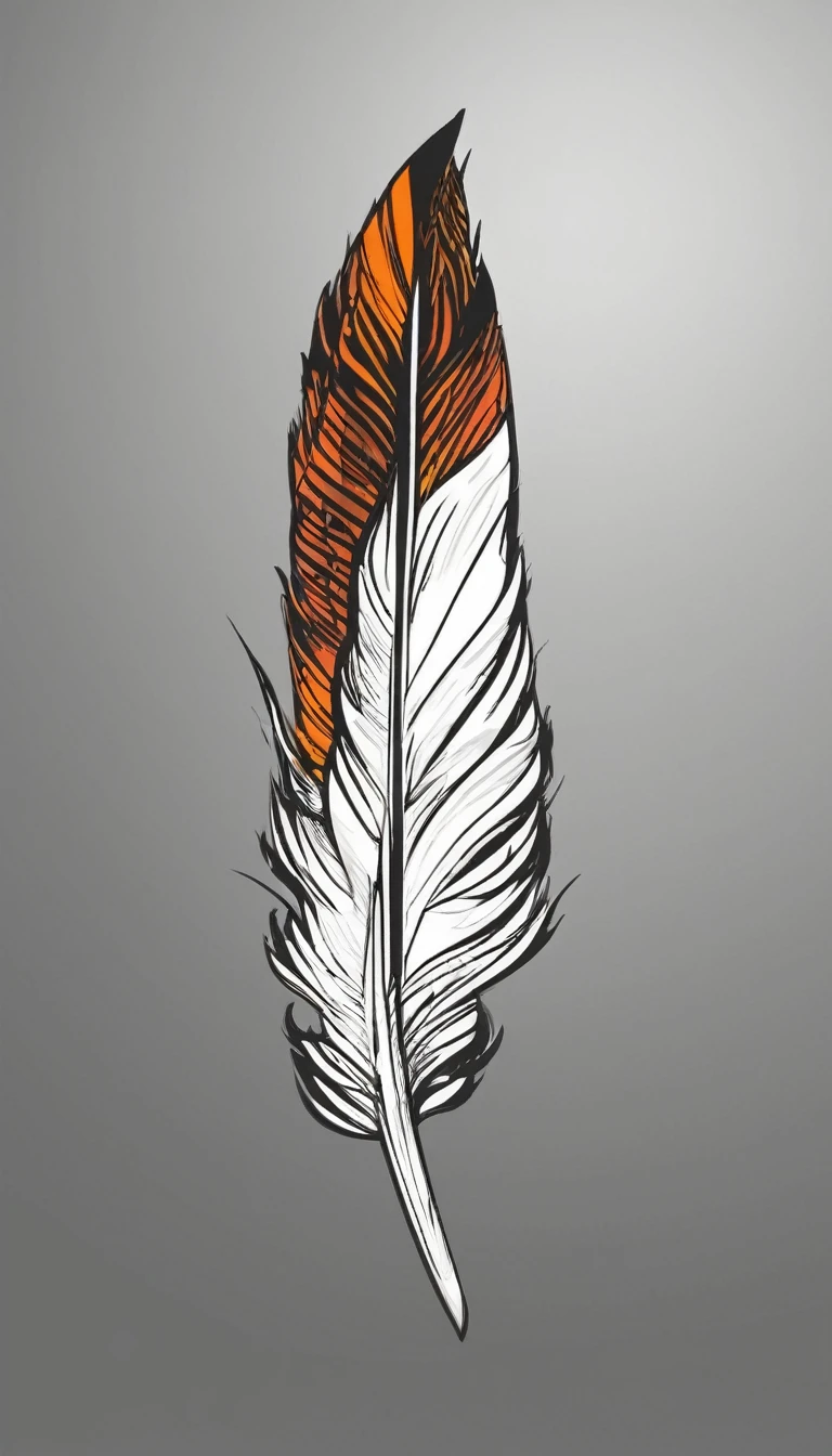 logo design of a MEMORY FEATHER for the brand “Penamemoria".