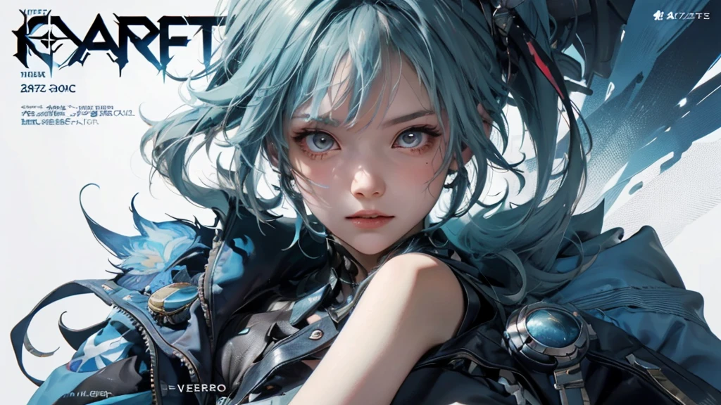 The cover of the magazine features a close-up of a young girl. She is standing on the street, leaning against a wall that is decorated in a graffiti style, reminiscent of the cyberpunk 2077 universe. The highest level of detail is given to her face and eyes, creating a true masterpiece.