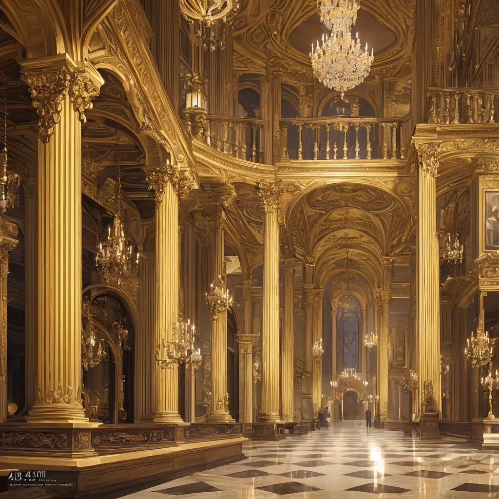 a luxurious aristocratic manor, intricate detailed architecture, ornate baroque style, grand staircase, marble columns, crystal chandeliers, opulent interior, antique furniture, lush gardens, manicured hedges, ornate fountains, rolling hills, overcast skies, moody lighting, dramatic shadows, (best quality,8k,highres,masterpiece:1.2),ultra-detailed,(realistic,photorealistic,photo-realistic:1.37),cinematic composition,dramatic mood,cinematic lighting