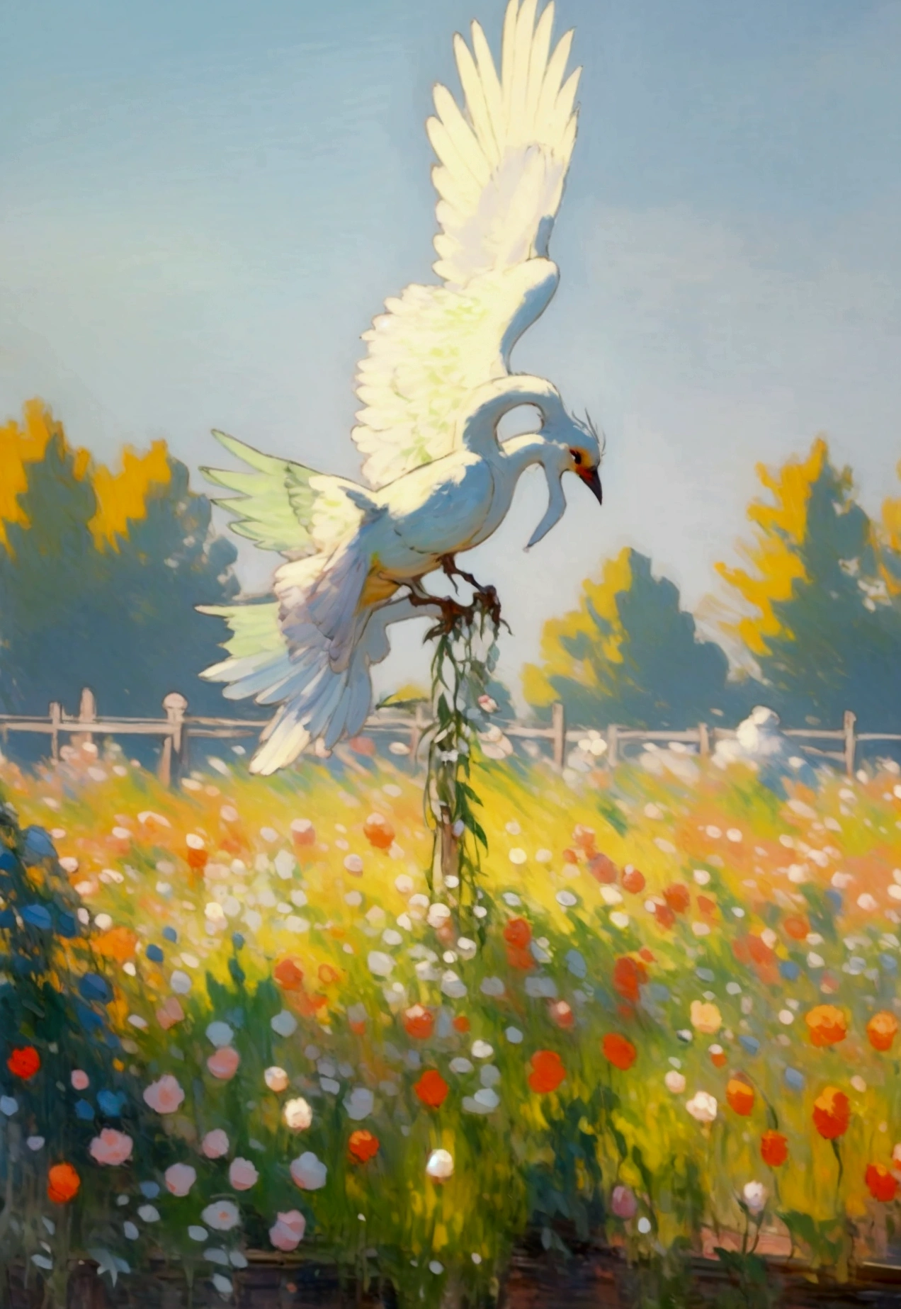 masterpiece, Highest quality, birdie, cute, cute,, delicate, Very difficult, detailed, Fresh green, ((masterpiece)), extremely detailed, Highest quality, High resolution, ((in the garden)),