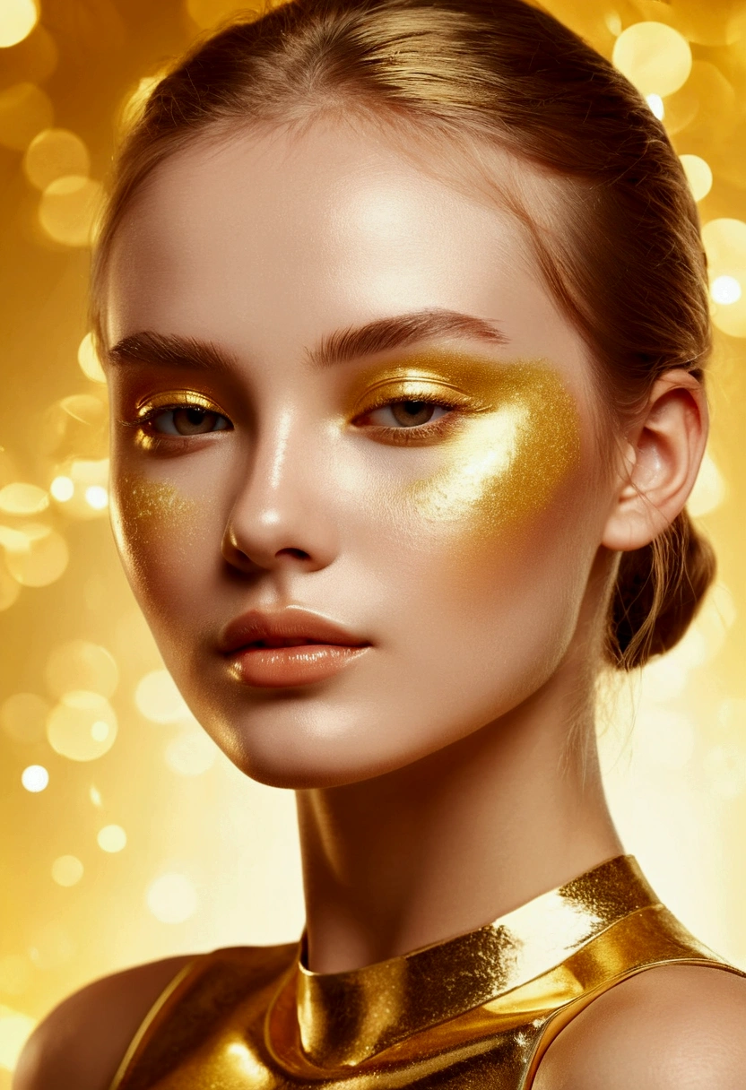 Golden skin girl