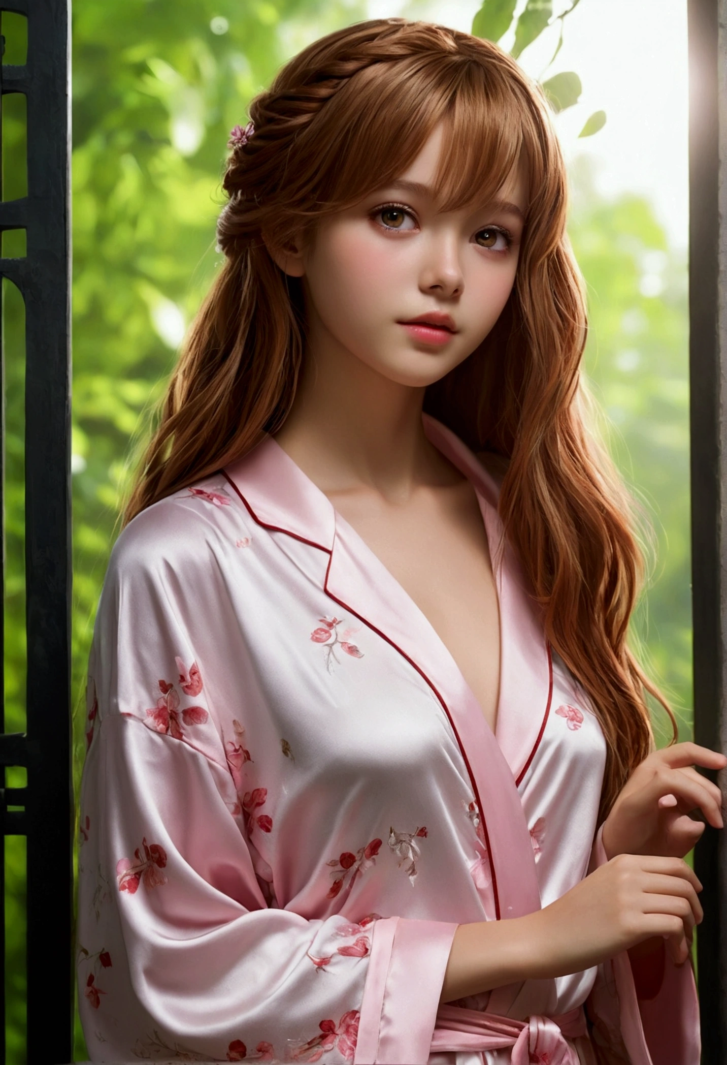 The heart of 4K, High Resolution World, A masterpiece reborn. Young girl, light brown, Long waterfall-like gate, The protagonist of this serene scene is. Her seductive, Red eyes shining brightly, It adds a charming touch to the center-parted hair.. This understated beauty, Small breasts, It exudes a cuteness that cannot be ignored..

Getting ready for a cozy sleepover, She wears her favorite pajamas. Blushing softly, She reveals her evening outfit, Make your bedroom more cozy. The bedroom is exquisitely decorated, warm、