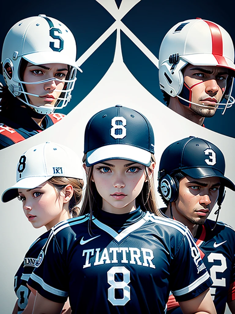 Number 8 Theme,And the team logo with white as the main color