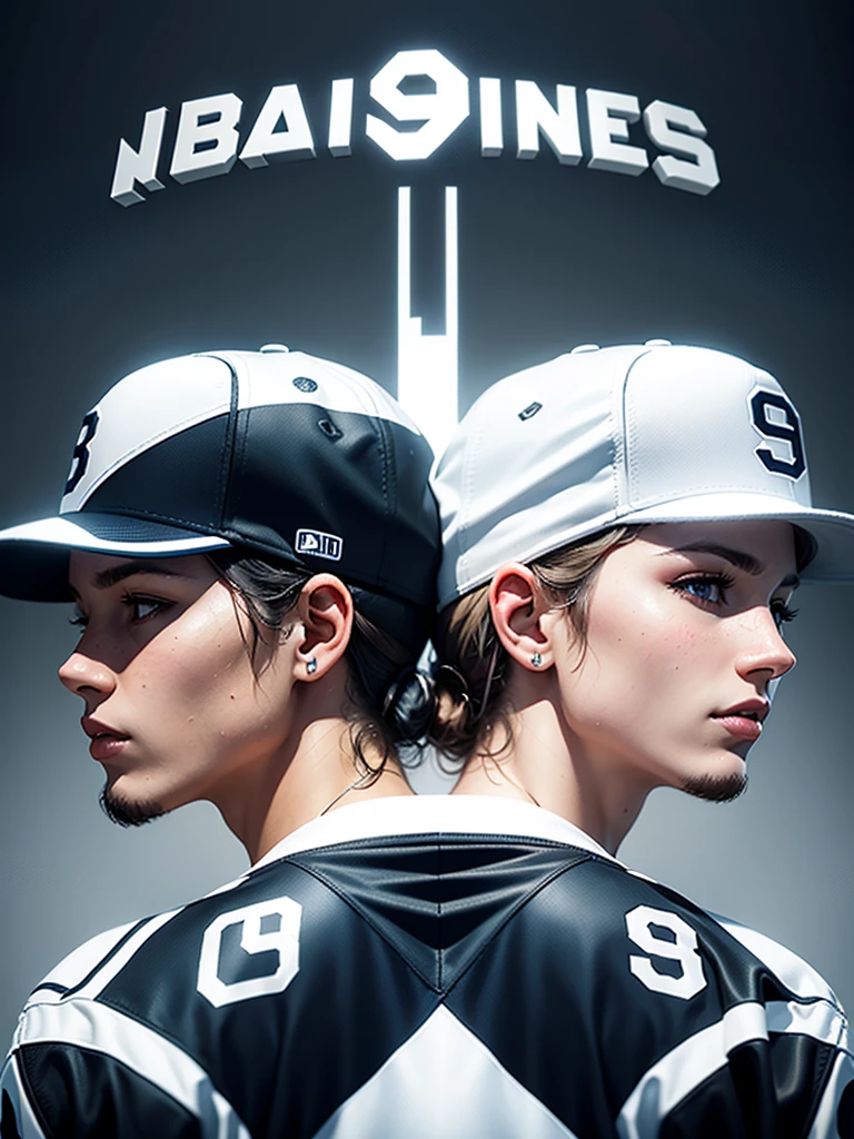 Number 8 Theme,And the team logo with white as the main color