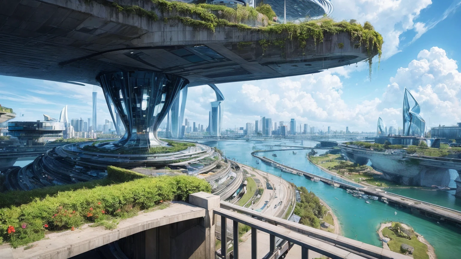 (Best quality,4K,8K,A high resolution,Masterpiece:1.2),Ultra-detailed,(Realistic,Photorealistic,photo-realistic:1.37),Futuristic floating city,Futuristic technology,Huge urban high-tech tablet platform,Airship,Floating in the sky,Futuristic city,Small airships around,High-tech hemispherical platform,Colorful lights,Advanced architecture,modernn architecture,skyscrapper,Access the cloud,Scenic beauty,view over city,Impressive design,Blend seamlessly with nature,energetic and vibrant atmosphere,Futuristic transportation system,Parking is suspended,Transparent path,Lush greenery,Sky gardens,cascading waterfalls,Magnificent skyline,reflections on the water,Sparkling river,Architectural innovation,futuristic skyscrapers,Transparent dome,The shape of the building is unusual,Elevated walkway,Impressive skyline,Glowing lights,Futuristic technology,Minimalist design,Scenic spots,Panoramic view,Cloud Piercing Tower,Vibrant colors,epic sunrise,epic sunset,Dazzling light display,magical ambiance,The future city,Urban Utopia,LuxuryLifestyle,Innovative energy,sustainable development,Smart city technology,Advanced infrastructure,Tranquil atmosphere,Nature and technology live in harmony,Awesome cityscape,Unprecedented urban planning,Architecture connects seamlessly with nature,High-tech metropolis,A cutting-edge engineering marvel,The future of urban living,Visionary architectural concept,Energy-efficient buildings,Harmony with the environment,A city floating above the clouds,Utopian dreams become reality,The possibilities are endless,State-of-the-art transportation network,Green energy integration,Innovative materials,Impressive holographic display,Advanced communication system,Breathtaking aerial view,Quiet and peaceful environment,Modernist aesthetics,Ethereal beauty