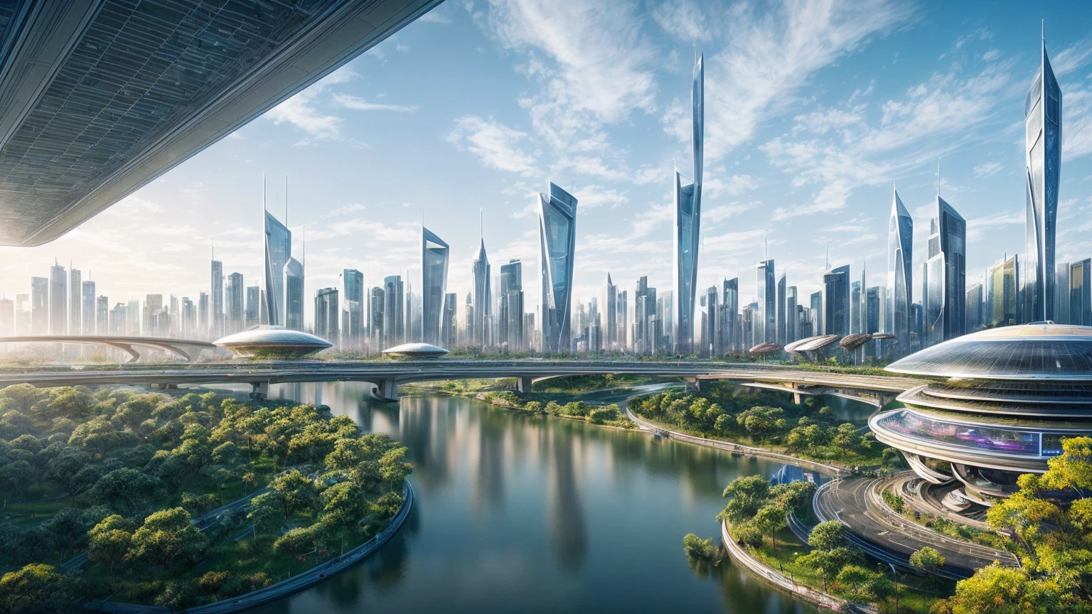 (Best quality,4K,8K,A high resolution,Masterpiece:1.2),Ultra-detailed,(Realistic,Photorealistic,photo-realistic:1.37),Futuristic floating city,Futuristic technology,Huge urban high-tech tablet platform,Airship,Floating in the sky,Futuristic city,Small airships around,High-tech hemispherical platform,Colorful lights,Advanced architecture,modernn architecture,skyscrapper,Access the cloud,Scenic beauty,view over city,Impressive design,Blend seamlessly with nature,energetic and vibrant atmosphere,Futuristic transportation system,Parking is suspended,Transparent path,Lush greenery,Sky gardens,cascading waterfalls,Magnificent skyline,reflections on the water,Sparkling river,Architectural innovation,futuristic skyscrapers,Transparent dome,The shape of the building is unusual,Elevated walkway,Impressive skyline,Glowing lights,Futuristic technology,Minimalist design,Scenic spots,Panoramic view,Cloud Piercing Tower,Vibrant colors,epic sunrise,epic sunset,Dazzling light display,magical ambiance,The future city,Urban Utopia,LuxuryLifestyle,Innovative energy,sustainable development,Smart city technology,Advanced infrastructure,Tranquil atmosphere,Nature and technology live in harmony,Awesome cityscape,Unprecedented urban planning,Architecture connects seamlessly with nature,High-tech metropolis,A cutting-edge engineering marvel,The future of urban living,Visionary architectural concept,Energy-efficient buildings,Harmony with the environment,A city floating above the clouds,Utopian dreams become reality,The possibilities are endless,State-of-the-art transportation network,Green energy integration,Innovative materials,Impressive holographic display,Advanced communication system,Breathtaking aerial view,Quiet and peaceful environment,Modernist aesthetics,Ethereal beauty