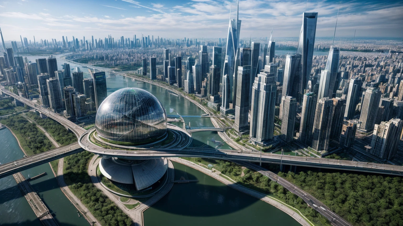 (Best quality,4K,8K,A high resolution,Masterpiece:1.2),Ultra-detailed,(Realistic,Photorealistic,photo-realistic:1.37),Futuristic floating city,Futuristic technology,Huge urban high-tech tablet platform,Airship,Floating in the sky,Futuristic city,Small airships around,High-tech hemispherical platform,Colorful lights,Advanced architecture,modernn architecture,skyscrapper,Access the cloud,Scenic beauty,view over city,Impressive design,Blend seamlessly with nature,energetic and vibrant atmosphere,Futuristic transportation system,Parking is suspended,Transparent path,Lush greenery,Sky gardens,cascading waterfalls,Magnificent skyline,reflections on the water,Sparkling river,Architectural innovation,futuristic skyscrapers,Transparent dome,The shape of the building is unusual,Elevated walkway,Impressive skyline,Glowing lights,Futuristic technology,Minimalist design,Scenic spots,Panoramic view,Cloud Piercing Tower,Vibrant colors,epic sunrise,epic sunset,Dazzling light display,magical ambiance,The future city,Urban Utopia,LuxuryLifestyle,Innovative energy,sustainable development,Smart city technology,Advanced infrastructure,Tranquil atmosphere,Nature and technology live in harmony,Awesome cityscape,Unprecedented urban planning,Architecture connects seamlessly with nature,High-tech metropolis,A cutting-edge engineering marvel,The future of urban living,Visionary architectural concept,Energy-efficient buildings,Harmony with the environment,A city floating above the clouds,Utopian dreams become reality,The possibilities are endless,State-of-the-art transportation network,Green energy integration,Innovative materials,Impressive holographic display,Advanced communication system,Breathtaking aerial view,Quiet and peaceful environment,Modernist aesthetics,Ethereal beauty