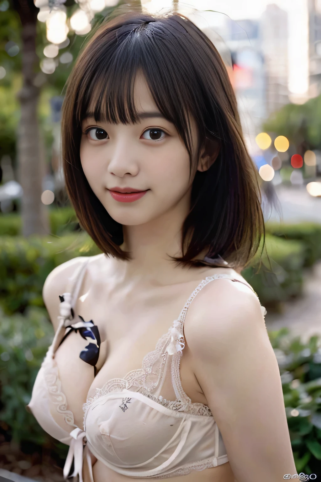 (Best Quality, 8K, hight resolution, masutepiece:1.5), Ultra-detailed, (Realistic ,Photorealistic ,Photorealsitic:1.8), 1girl in, (Perfect body :1.8), Ultra-detailed face, Detailed lips, Detailed eyes, Sexy double eyelids, Beautiful detailed eyes, Beautiful detailed lips, sexy flirty pose, Hi-Res, Cinematic Angle, Professional Lighting, Unity 8k Wallpaper, Aesthetic, masterpiece, top-quality, Shy laughter, South Island, Waikiki, indoors, (Large Breasts:1.5), (Slim Body:1.5), (Cute See-through lingerie:1.5), (18years old:1.8),