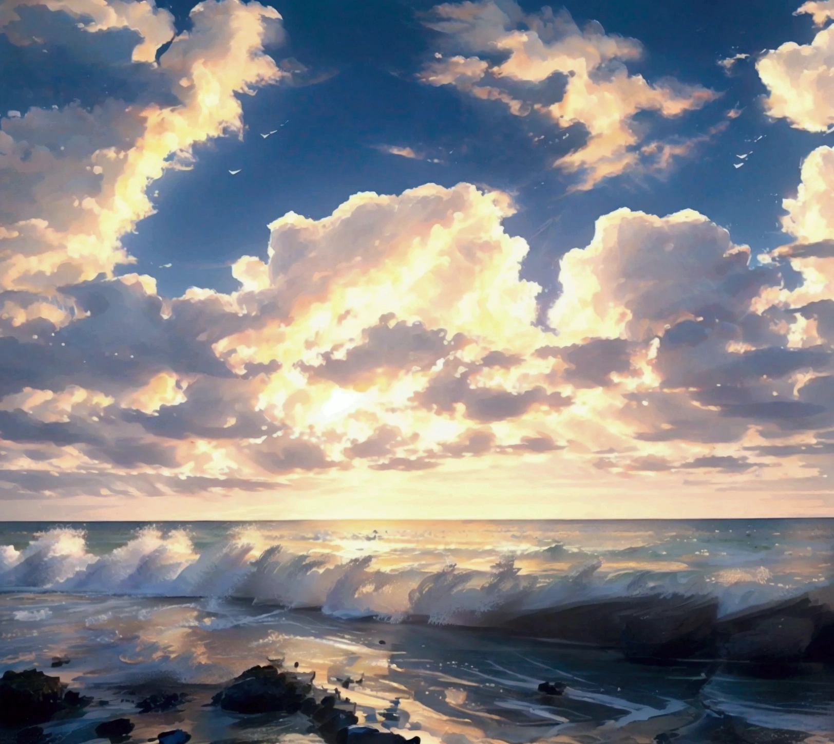 sea, music, note, ♪