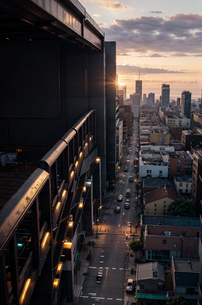 City Sunset Vibe View 4k 