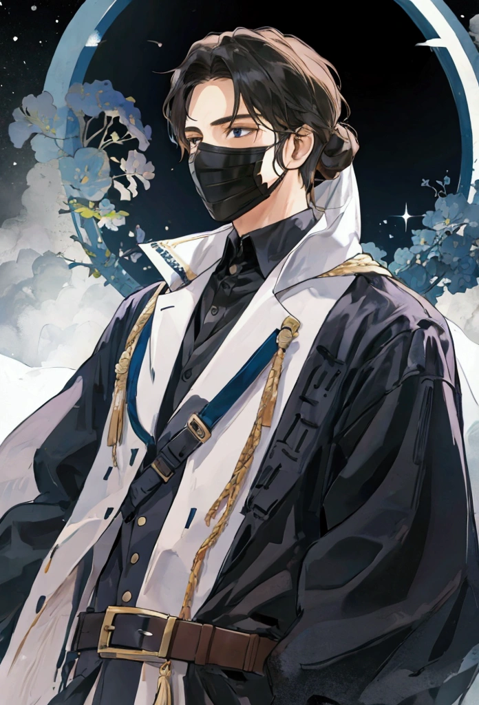 man wearing mask covering his face
