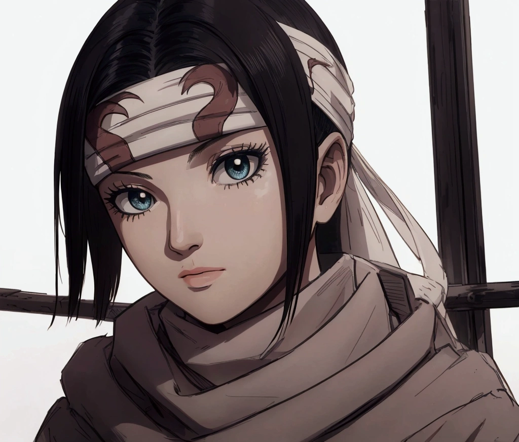 masterpiece), best quality, high resolution 1girl bob cut medium hair standing alone cowl headband profile image looking at viewer beautiful eyes beautiful face extremely detailed