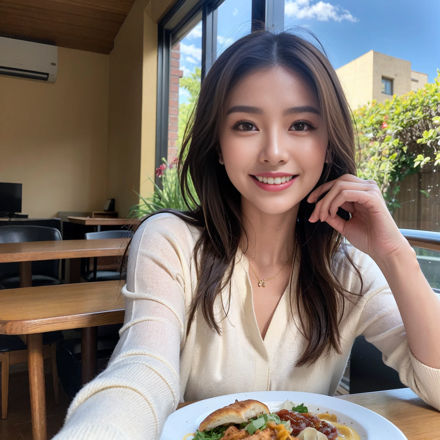 ((Highest quality、8k、masterpiece:1.3))、slimカップル、modelカップル、(Realistic, Intricate details:1.2), full-course dinner、Wine Party、Amazing view of the sunset sky and clouds、A bright smile、The wonderfulness of smile、Bright image、The beauty of wine, Beautiful Face, blue eyes, The light shines on your face, blush, short hair,Bright Face、 (Age 37), 39 years old, red wine 、Appetizers、Italian food、Wine bottle、Champagne、sparkling wine、Two beauties、Brown Hair、Shortcuts、Long sleeve shirt、dress、Beautiful woman 1, (slimな顔), (The body is slim), (Brown Hair), (Shortcuts), cheeks turn a little red,Attractive beauty、restaurant, In a prominent place (From the waist up) Nova Frog Style, actress, model, Upper Body, White wine, slim, wine glass, 中央に置かれたwine glass, smile, (smile: 1.15), Beautiful fine grain, Depth f/2,saturation, High Contrast, Strong light and shadow,Moist Body:1.5、3D texture、Delicate eyes、Brown Hair、The hair is very shiny、