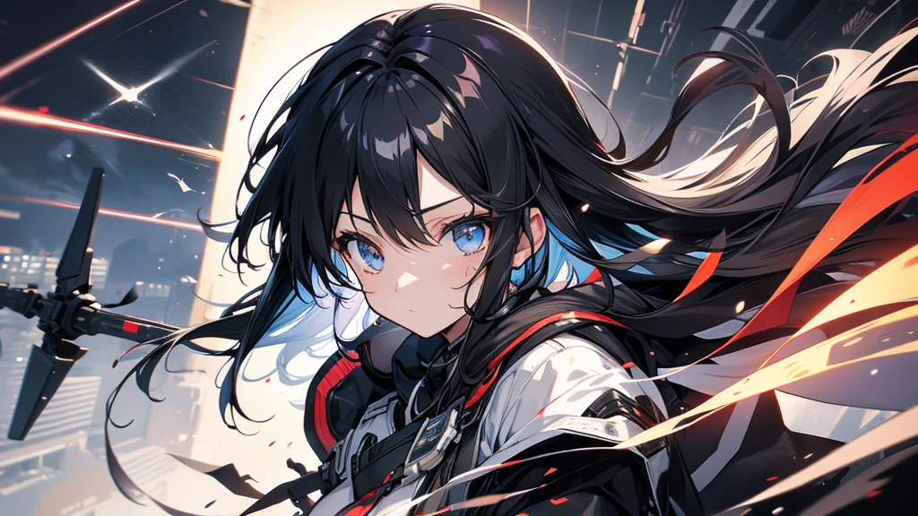 Battle in the Skies, Secret Weapon Girl,black hair