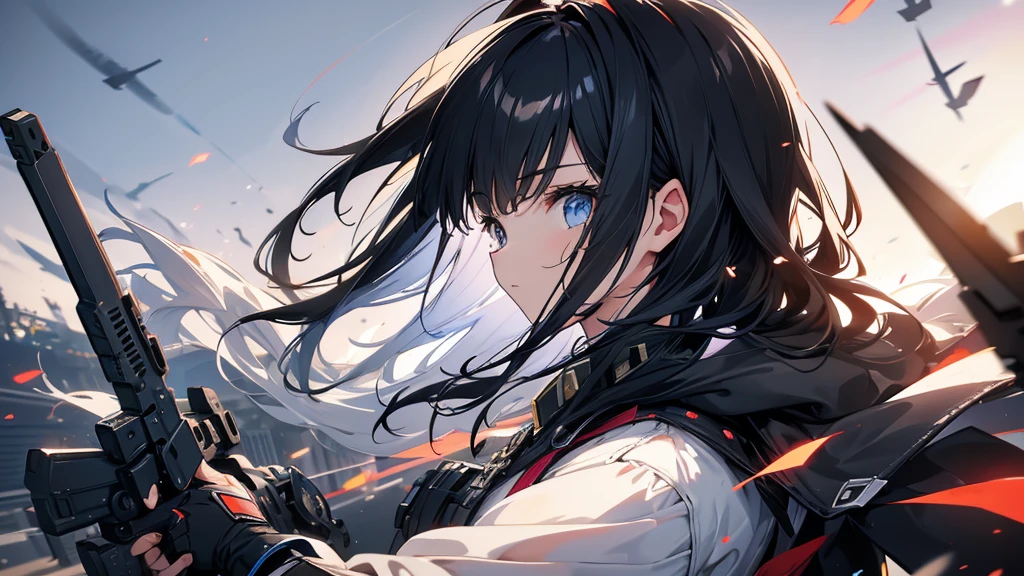 Battle in the Skies, Secret Weapon Girl,black hair
