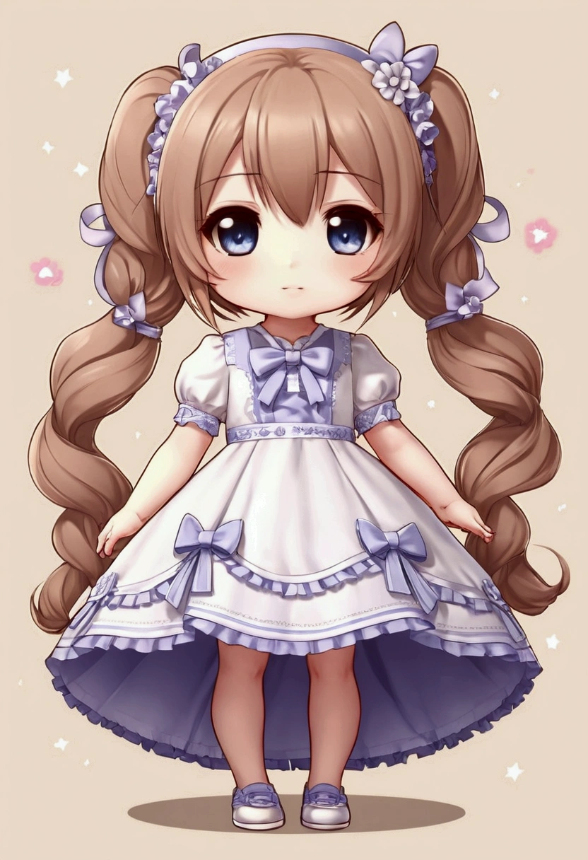 1 girl, cute anime chibi girl, gacha cute, detailed dress