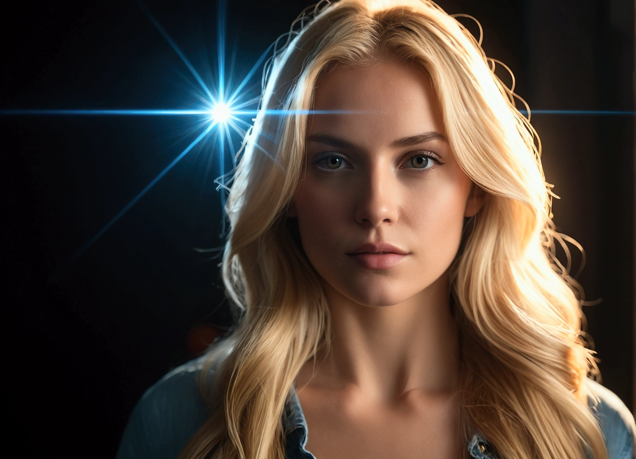 cinematic photo Professional photography of long hair blonde woman) (from the front showing her and pussy ) n-4 f1.8 hd wallpaper photograph trending on instagram 4k award winning photo 8 k detailed hyper realistic cinematic shot beautiful volumetric lighting octane render unreal engine 5 rendered with nanite canon eos r3 fujifilm x - t 30 sony alpha gw 6 0 d mark iv lens flare lights dark . 35mm photography, film, bokeh, Professional, 4k, highly detailed