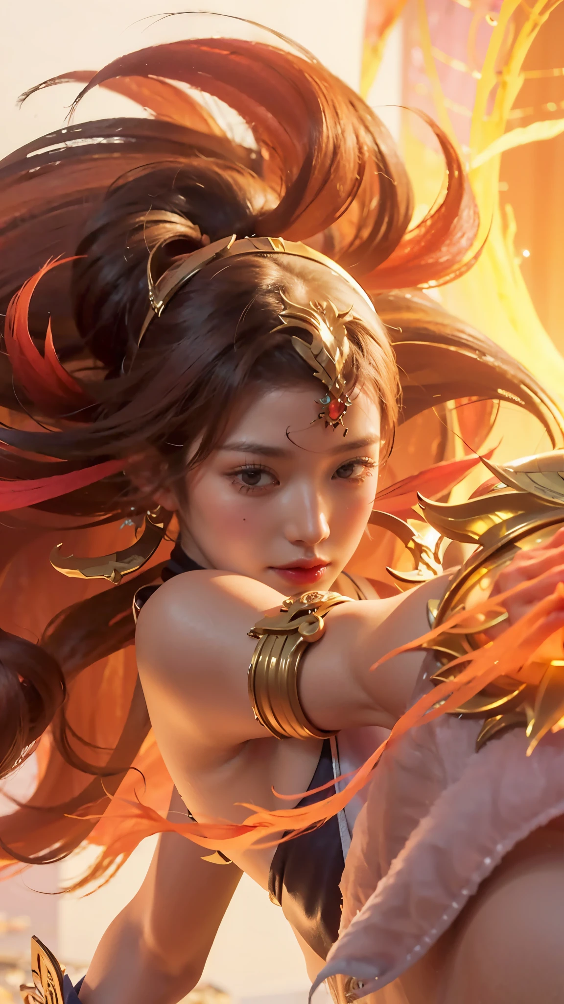 close up of a girl or woman (K-Pop idol), detailed hair , big booobs , shadowbringers cinematic, 4 k detail fantasy, a beautiful fantasy empress, game cg, xianxia fantasy, xianxia hero, 2. 5 d cgi anime fantasy artwork, cinematic goddess close shot, ruan jia and artgerm, wow 4 k detail fantasy, hyper-detailed fantasy character, high definition, hyper- detailed,perfect, fantastic, detailed facial and body skin texture, detail vagina (pussy), detail eyes, detailed everything, hyper ultra realistic.