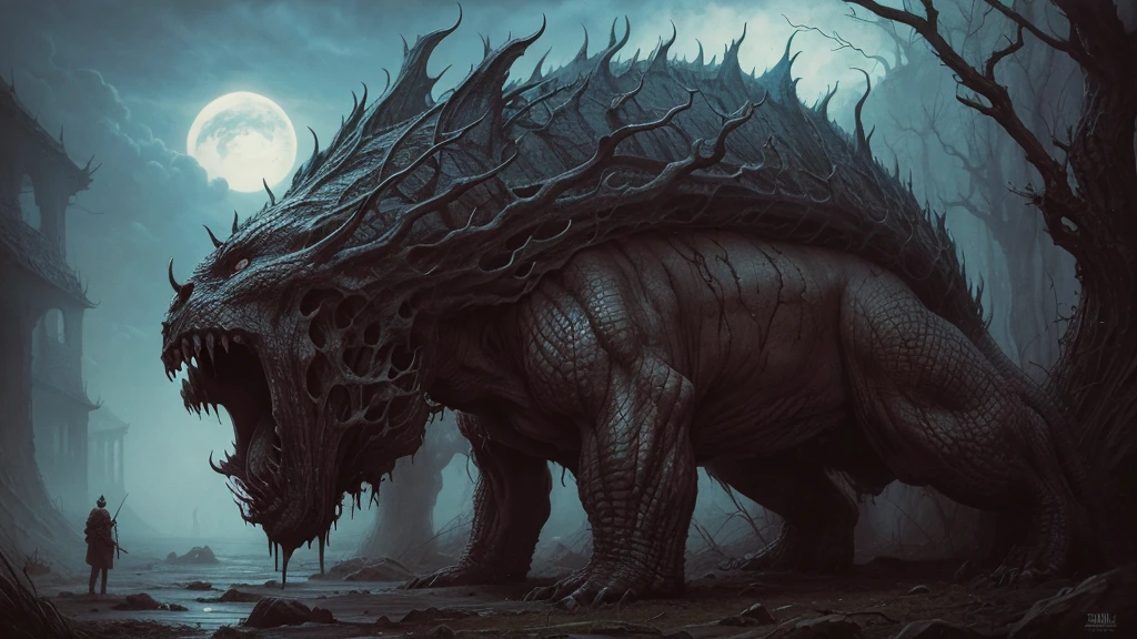 Zdzislaw Beksinski และ ปกอัลบั้ม, ภาพแนวนอน ,Echoes of Fury, monster