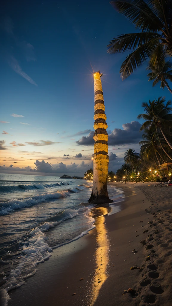 Tropical Beach　Night view