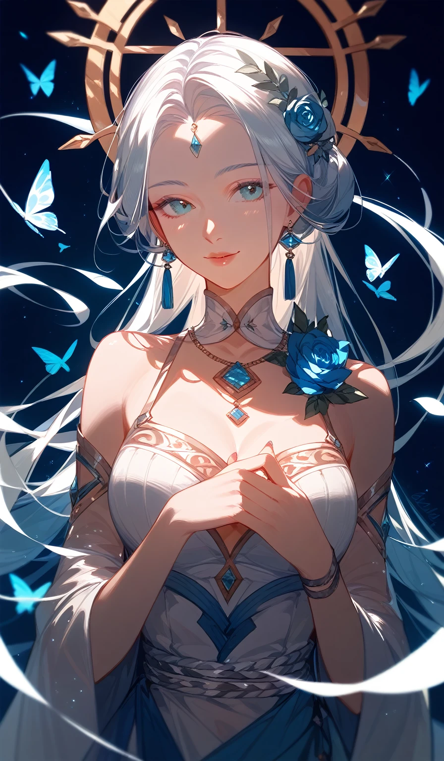 {{wonderful}}, Highest quality, Ultra-detailed CG Unity 8k Wallpaper, Beautiful details、Transparent、mysterious、both hands