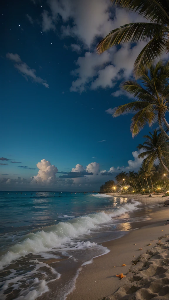 Tropical Beach　Night view