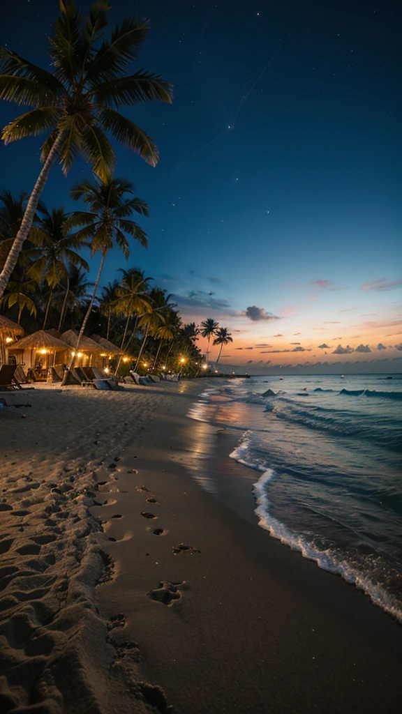 Tropical Beach　Night view