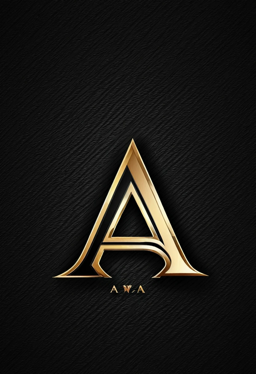 Letter a luxury logo concept design