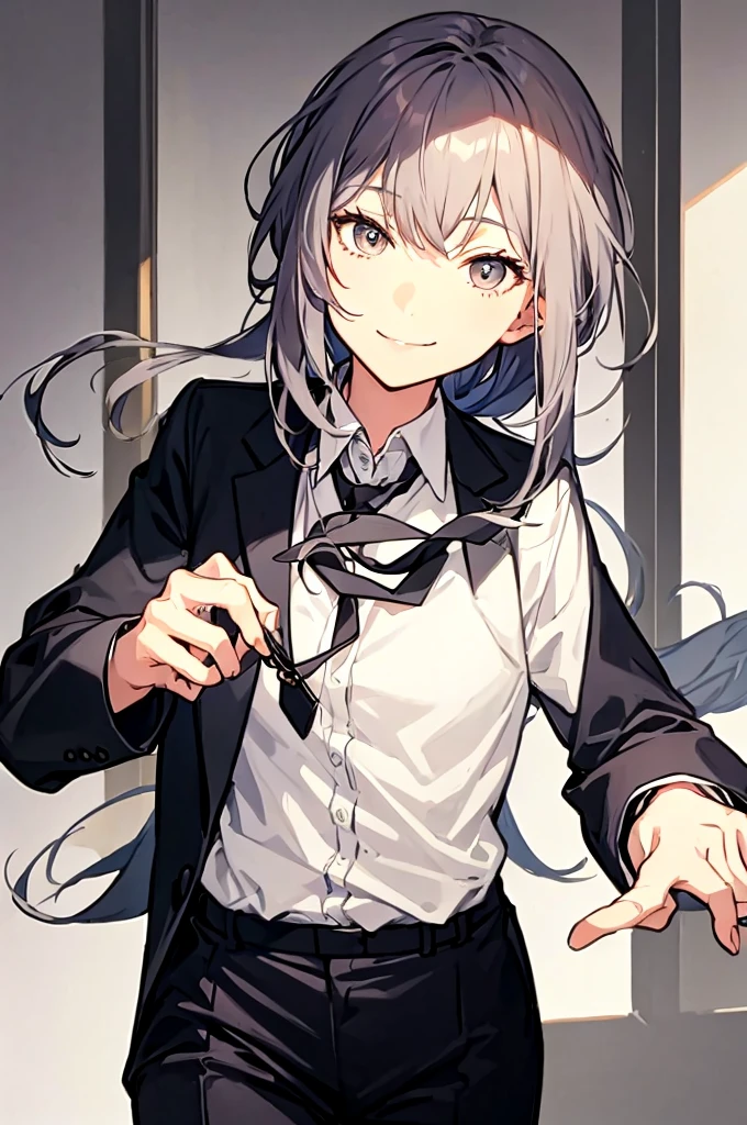 Drawing only one person、smile、Playing games