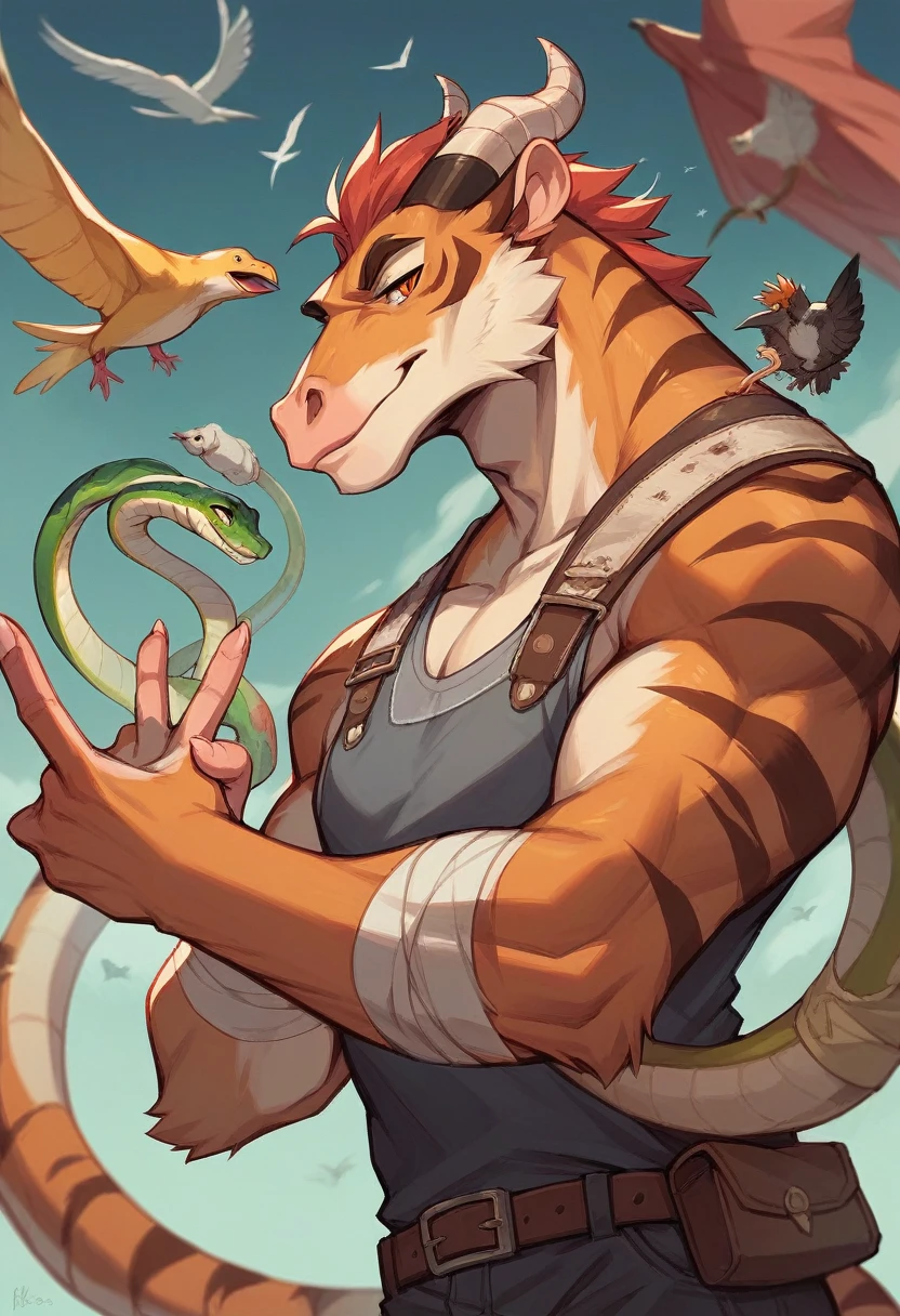Tiger, Rat, dragon,Bird, Horse,Snake, Monkey, Ox, Ram make this hand sign performing