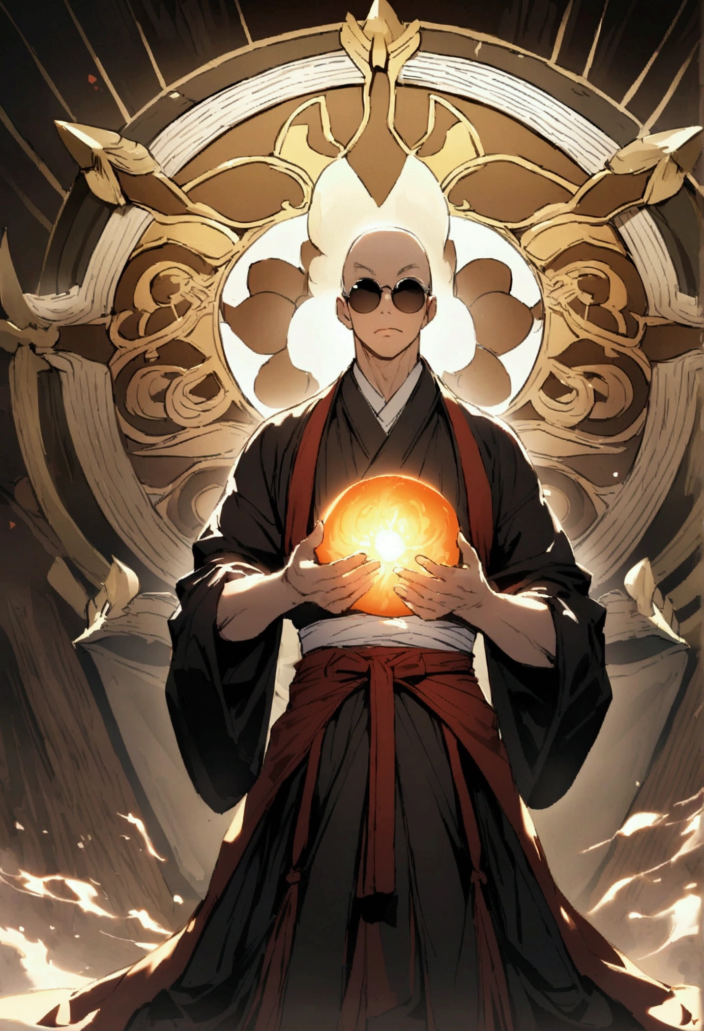 Japanese monk、Small、Expert、strongest、Round sunglasses、Hunter、
