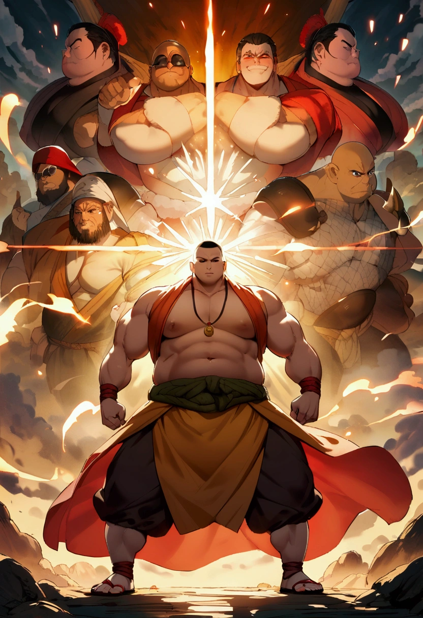 Japanese monk、Sumo wrestlers、Expert、strongest、Round sunglasses、Hunter、