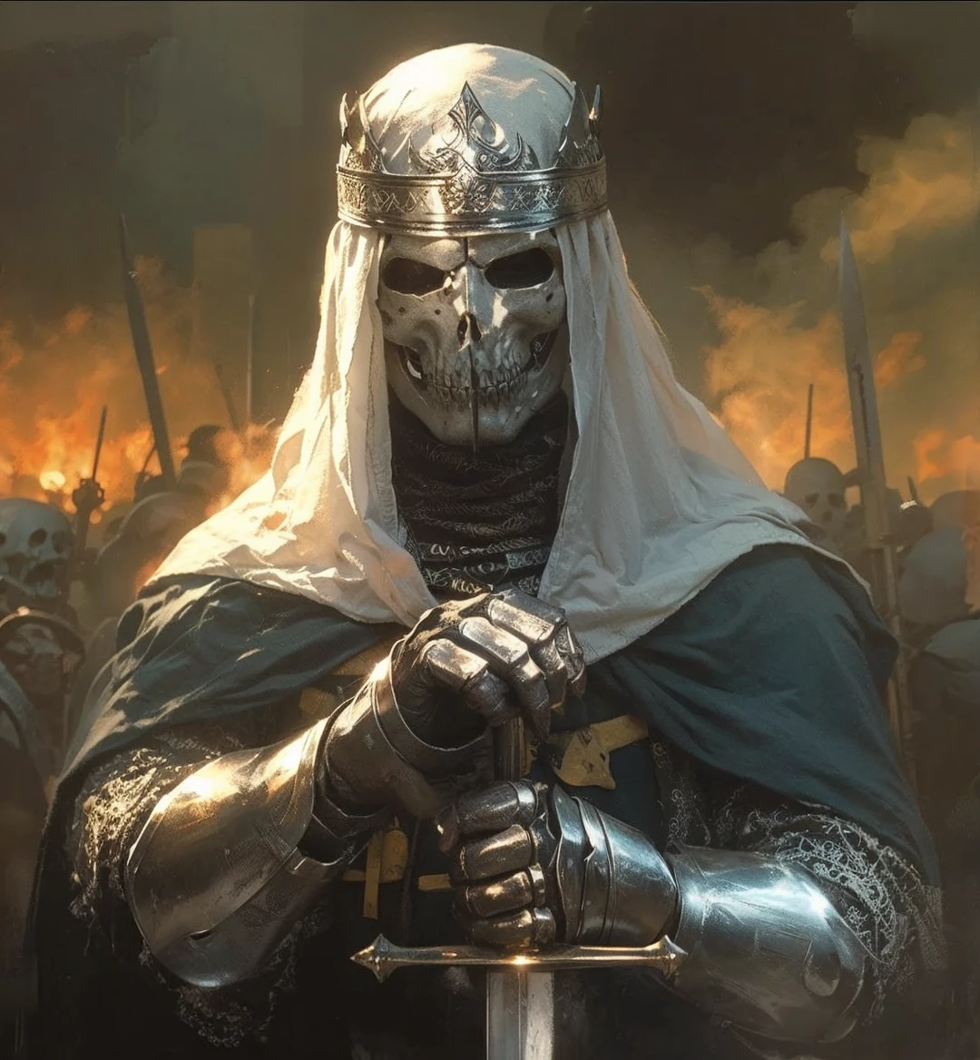 Skull Mask, war swordsman
