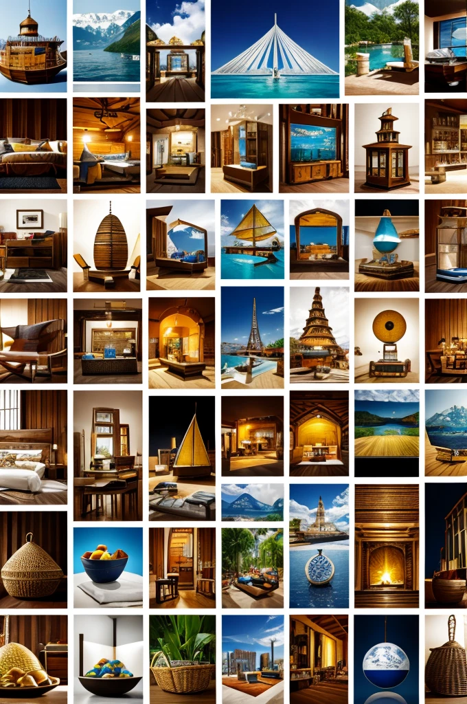 Collage of unique products from around the world.