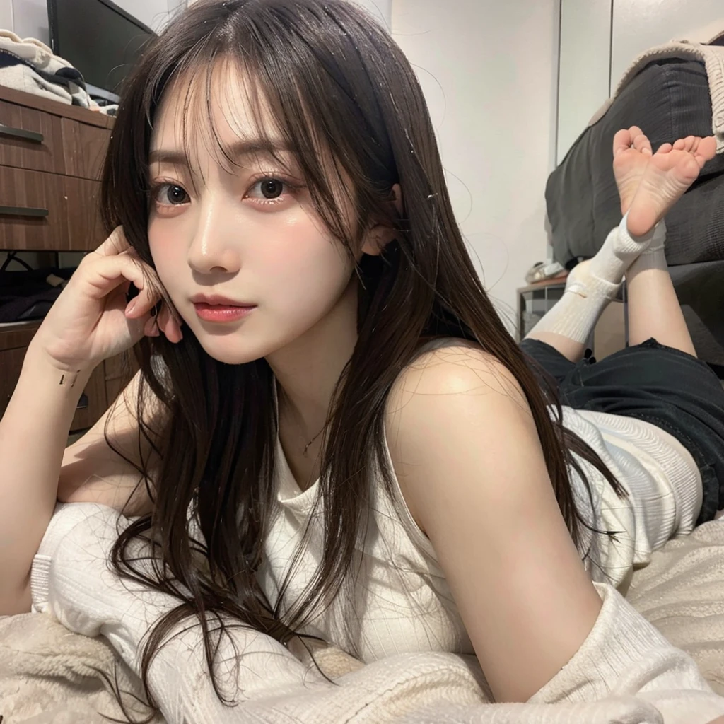 Wearing socks