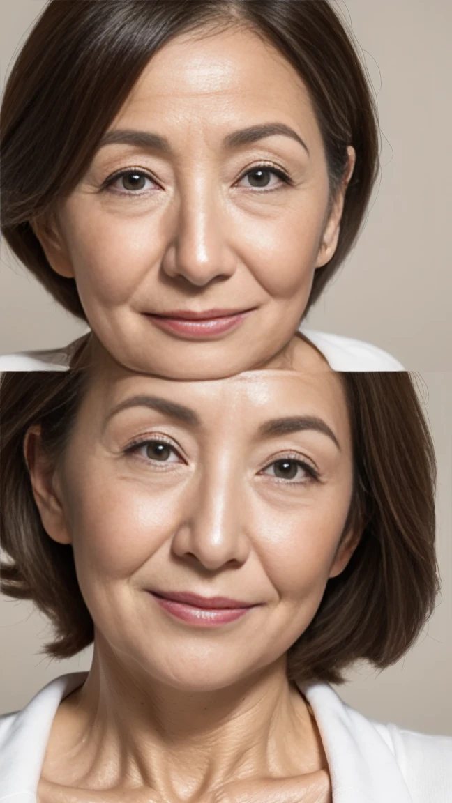 (65-year-old woman:1.5), (((Mature Woman: 1.5))), ((Realistic skin texture)), (皮膚全体にFine wrinklesが現れる: 1.3), (Dullness: 1.1), (Unmoisturized skin: 1.2) , (Facial wrinkles: 1.2), (Wrinkles around the eyes: 1.5), double eyelid, Lower eyelid tear sulcus, (Crying Mole: 0.9), (Her chest has many wrinkles..4),old woman, Fine wrinkles (old woman in Japan), (Aged face), Mature Woman, #美しいMature Woman, Prostitute、1 person,From thighs to face,Big Breasts,bra, Panties, Sit on a chair,Laughter,masterpiece,Highest quality