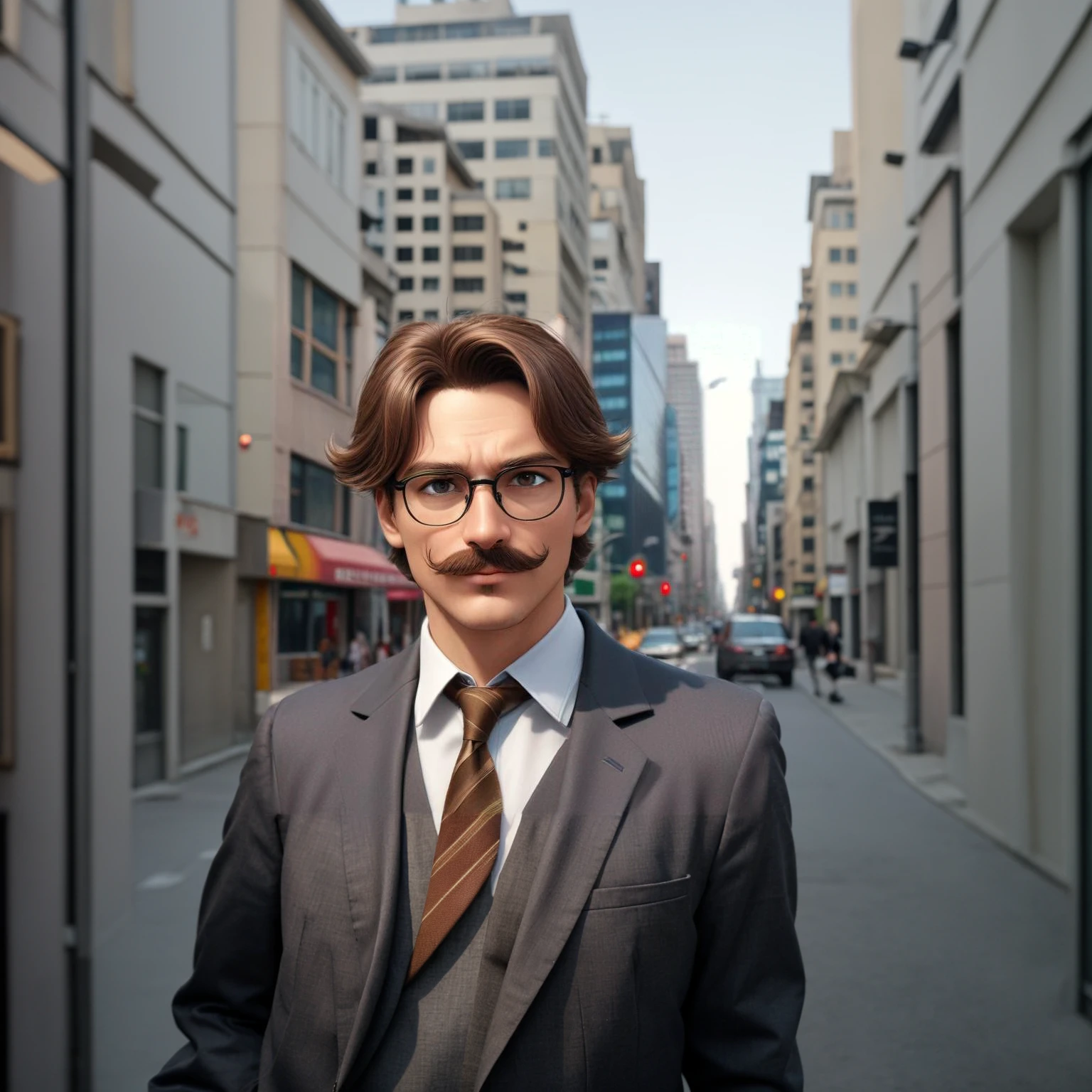 man in street