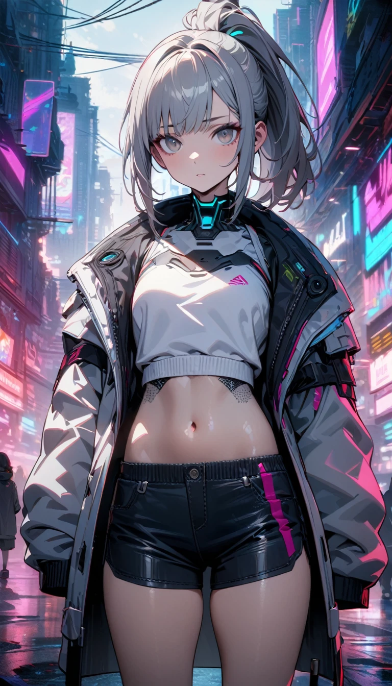 Crie um jovem cyberpunk