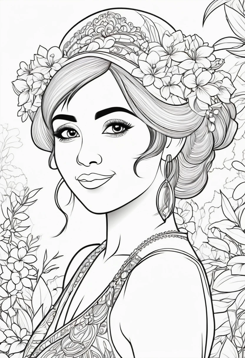 Coloring page for kids, chita