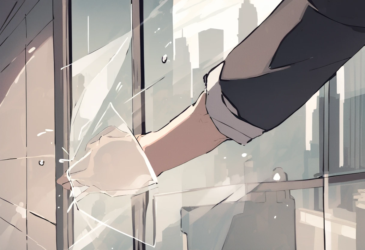 {Hit your on the glass}