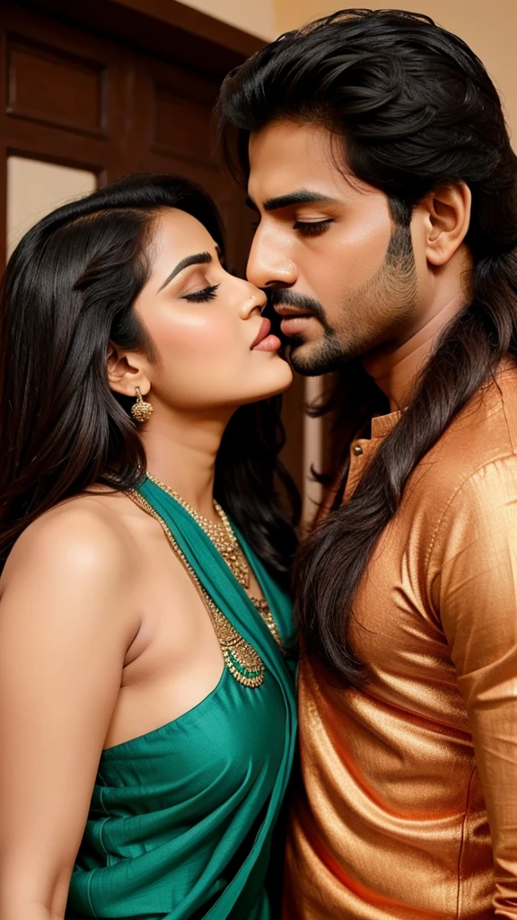 Couple kiss kiye huye Hain mast mein hue hain